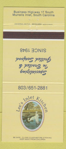 Matchbook Cover - Lee's Inlet Kitchen Restaurant Murrells Inlet SC 30 Strike