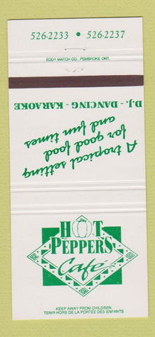Matchbook Cover - Hot Peppers Cafe  30 Strike