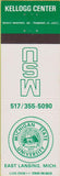Matchbook Cover - Michigan State University East Lansing MI
