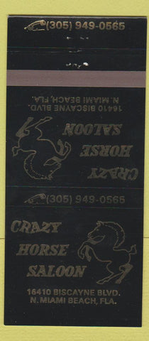 Matchbook Cover - Crazy Horse Saloon North Miami Beach FL 30 Strike