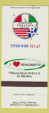 Matchbook Cover - Italian Cavatore Restaurant Houston TX 30 Strike