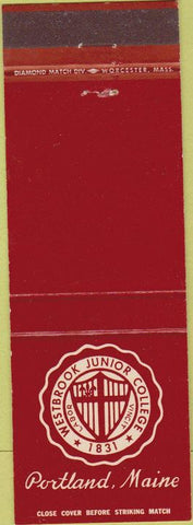 Matchbook Cover - Westbrook Junior College Portland ME