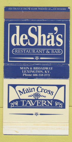 Matchbox - DeSha's Restaurant Lexington KY WEAR