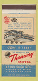 Matchbook Cover - Thruway Motel Albany NY 30 Strike