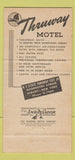 Matchbook Cover - Thruway Motel Albany NY 30 Strike