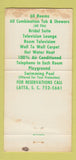 Matchbook Cover - Latta Motel Latta SC girlie GREEN 30 Strike