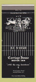 Matchbook Cover - Carriage House Motor Inn Watertown NY 30 Strike