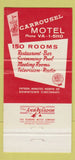 Matchbook Cover - Carrousel Motel Cincinnati OH 30 Strike