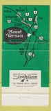 Matchbook Cover - Mount Vernon Motel Albany NY 30 Strike