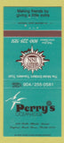 Matchbook Cover - Perry's Ocean Edge Daytona Beach Shores FL 30 Strike