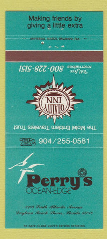 Matchbook Cover - Perry's Ocean Edge Daytona Beach Shores FL 30 Strike