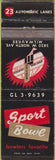 Matchbook Cover - Sport Bwoling Milwaukee WI