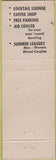 Matchbook Cover - Sport Bwoling Milwaukee WI