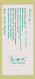 Matchbook Cover - Roanoker Motor Lodge Roanoke VA Quality Courts 30 Strike
