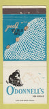 Matchbook Cover - O'Donnell's Sea Grill Washington DC Bethesda MD 30 Strike