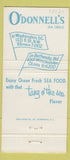 Matchbook Cover - O'Donnell's Sea Grill Washington DC Bethesda MD 30 Strike
