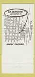 Matchbook Cover - Las Bergerie Alexandria VA 30 Strike