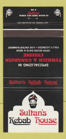 Matchbook Cover - Sultan's Kebab House  30 Strike