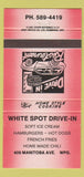 Matchbook Cover - White Spot Drive Inn Winnipeg MB 30 Strike