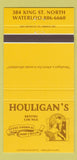 Matchbook Cover - Houligan's Restaurant Waterloo ON 30 Strike