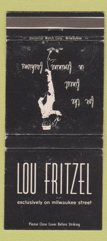 Matchbook Cover - Lou Fritzel Milwaukee WI WEAR 30 Strike
