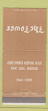 Matchbook Cover - The Tower St Louis MO WEAR 30 Strike