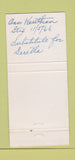 Matchbook Cover - The Tower St Louis MO WEAR 30 Strike