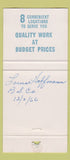Matchbook Cover - Newstead Beauty Shops St Louis? MO WORN 30 Strike