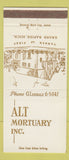 Matchbook Cover - Alt Mortuary Grand Rapids MI 30 Strike