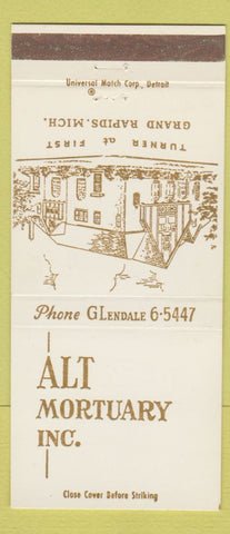 Matchbook Cover - Alt Mortuary Grand Rapids MI 30 Strike