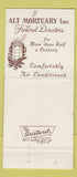 Matchbook Cover - Alt Mortuary Grand Rapids MI 30 Strike