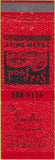 Matchbook Cover - Sandbar Restaurant Folly Beach SC
