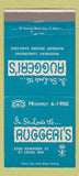 Matchbook Cover - Ruggeri's St Louis MO 30 Strike