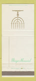 Matchbook Cover - Berger Memorial Funeral St Louis MO Jewish 30 Strike