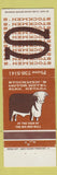 Matchbook Cover - Stockmen's Motor Hotel Elko NV