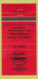 Matchbook Cover - Mr John Auto Body Repair Weston ON 30 Strike