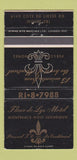 Matchbook Cover - Fleur de Lys Motel Saint Laurent QC WEAR 30 Strike