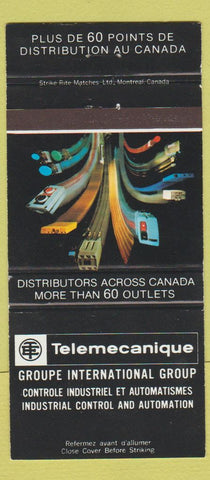 Matchbook Cover - Telemecanique Groupe Canada Montreal QC 30 Strike