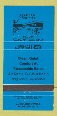 Matchbook Cover - Oreland Motel Flim Flon MB WEAR 30 Strike
