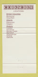 Matchbook Cover - Corkcrew Richmond BC Edmonton Calgary AB 30 Strike