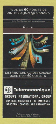 Matchbook Cover - Telemecanique Groupe Canada Montreal QC 30 Strike