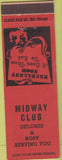 Matchbook Cover - Midway Club Delores Rosy