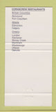 Matchbook Cover - The Corkscrew Restaurant London Kitchener ON 30 Strike