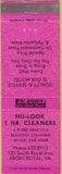 Matchbook Cover - Nu Look Cleaners Front Royal VA pink