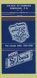 Matchbook Cover - Hotel St Louis Rimouski QC 30 Strike