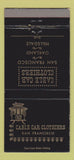 Matchbook Cover - Cable Car Clothes San Francisco CA Oakland 30 Strike