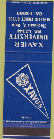Matchbook Cover - Xavier University Cincinnati OH
