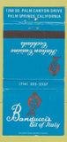 Matchbook Cover - Banducci's Bit of Italy Palm Springs CA WEAR 30 Strike
