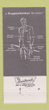 Matchbook Cover - Kuppenheimer Men's Clothes Rockville MD 30 Strike