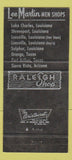 Matchbook Cover - Lee Martin Men's Clothes Shreveport Lake Charles LA 30 Strike
